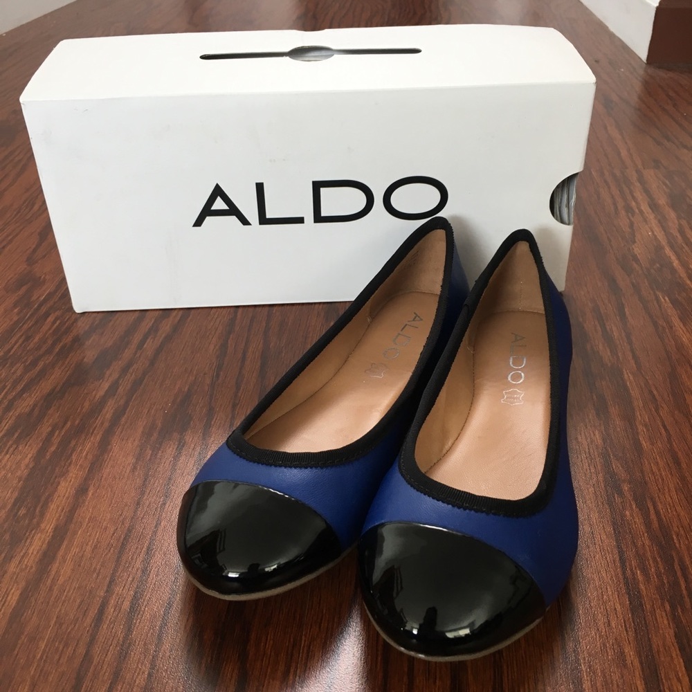 New Aldo Cap Toe Ballet Flats